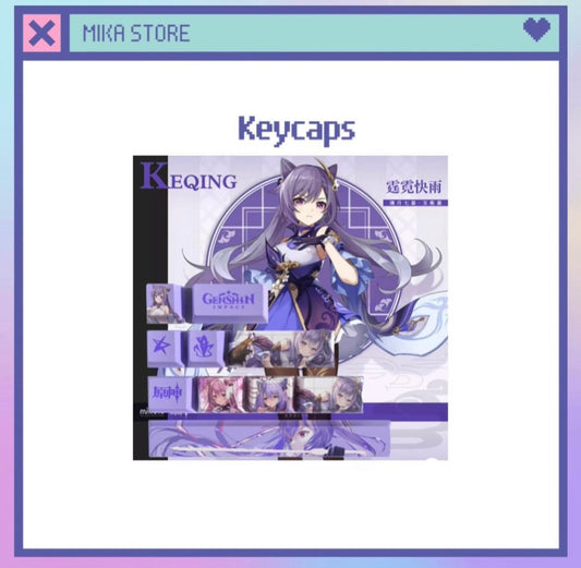 Keqing keycaps