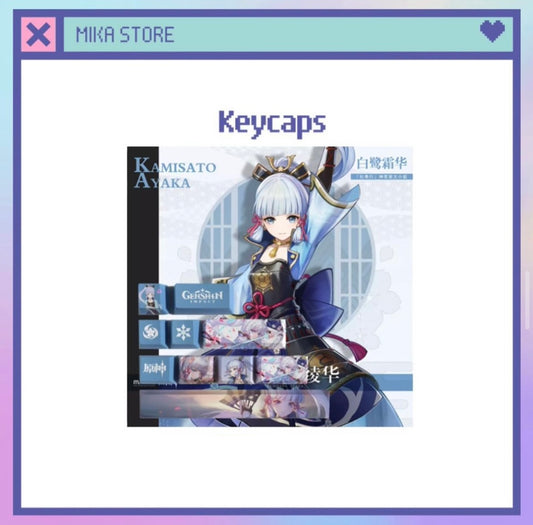 Kamisato Ayaka keycaps